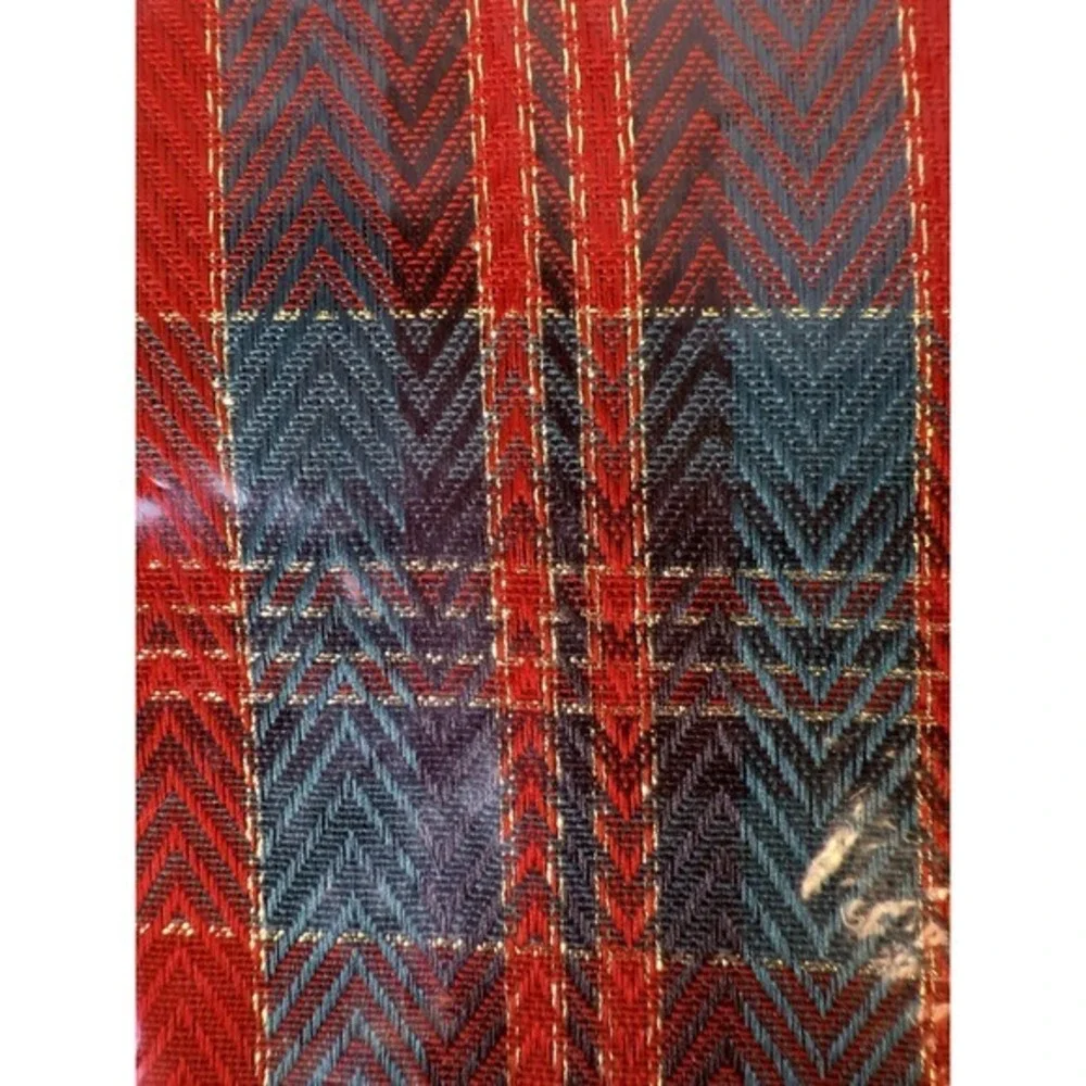Celebrate the Season Christmas Royale Plaid Tablecloth Red Green Gold 60x84 NEW
